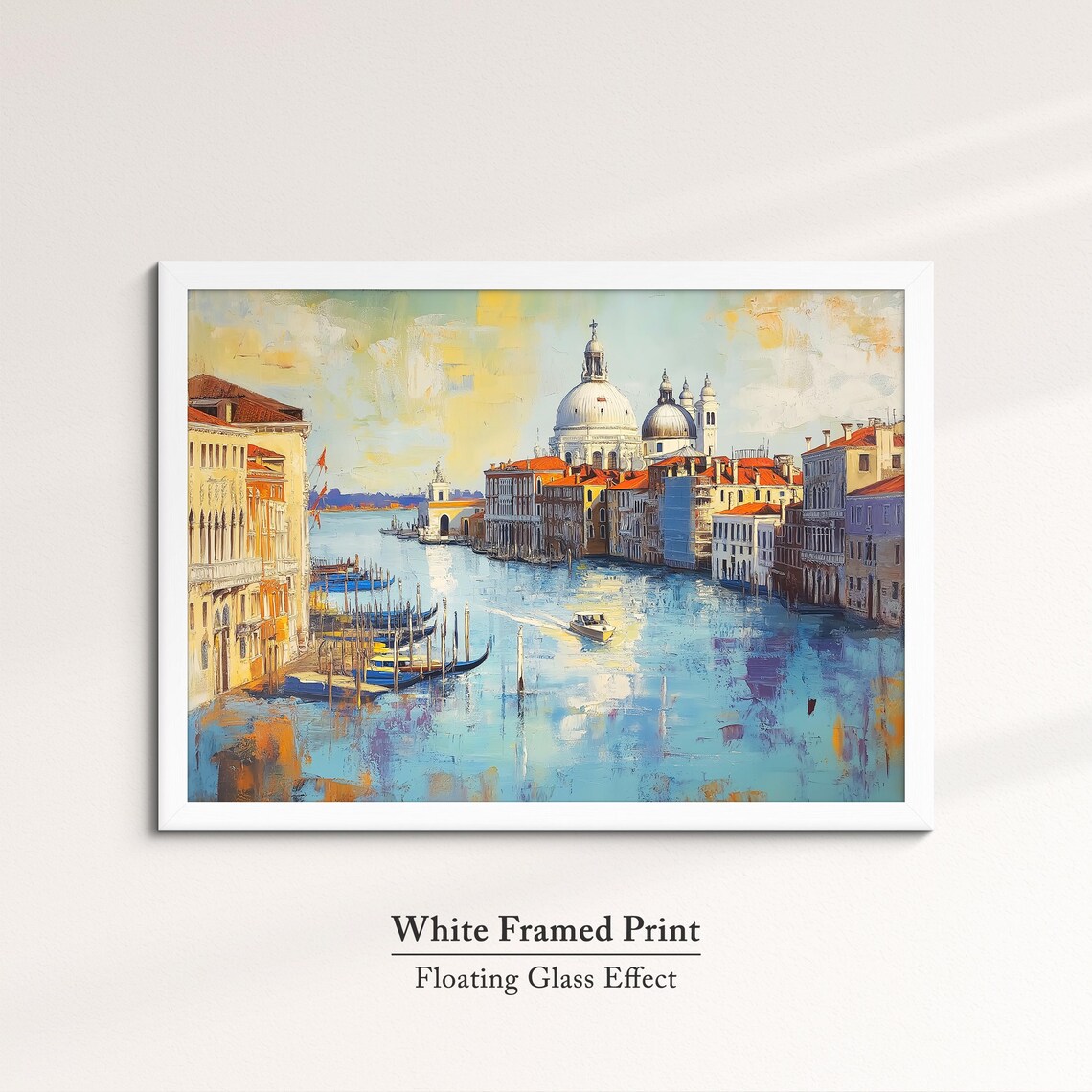 Venice, Italy Abstract Oil Painting Art Print - Image 7