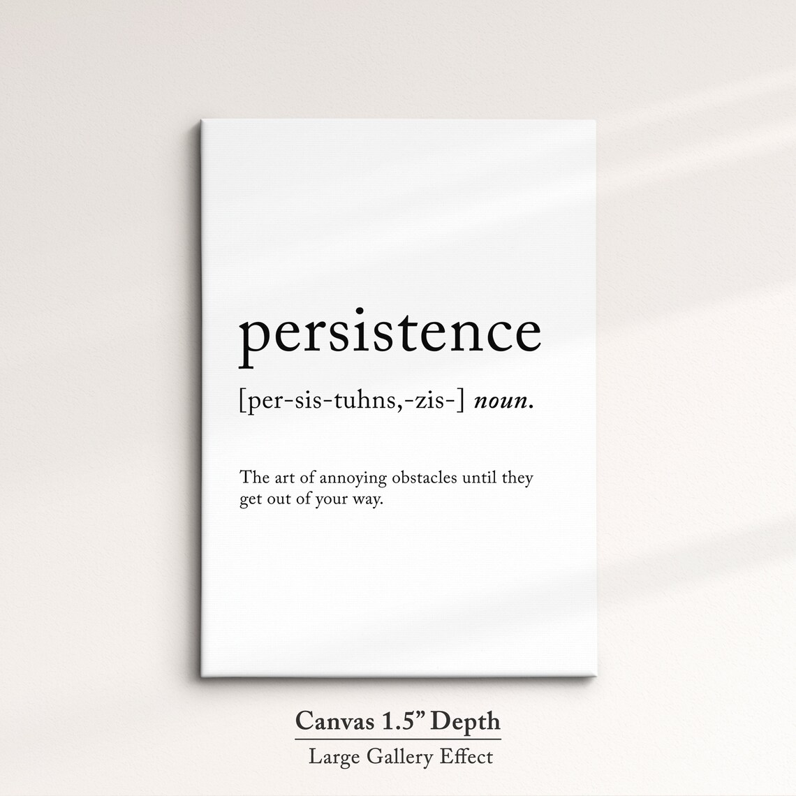Persistence Funny Definition Dictionary Quote Minimalist Framed Print Framed Wall Art Poster Home Decor Interior Inspirational Gift - Image 3