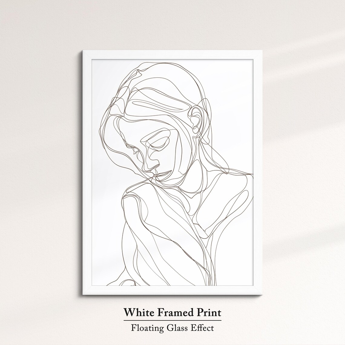 Minimalist One Line Woman Face Art Print Feminine Line Drawing Poster - Image 7