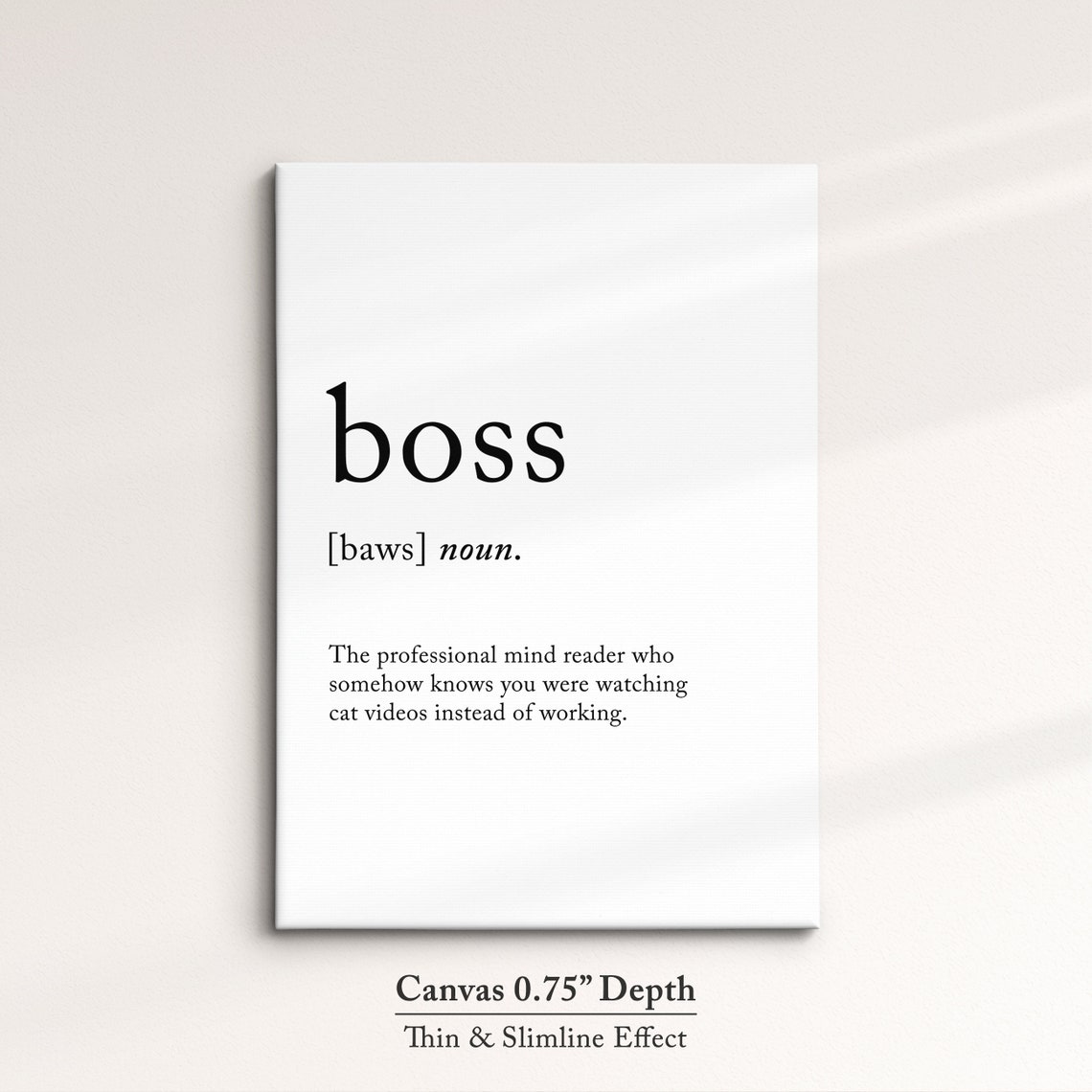 Boss Funny Dictionary Definition Quote Minimalist Office Poster Gift - Image 4