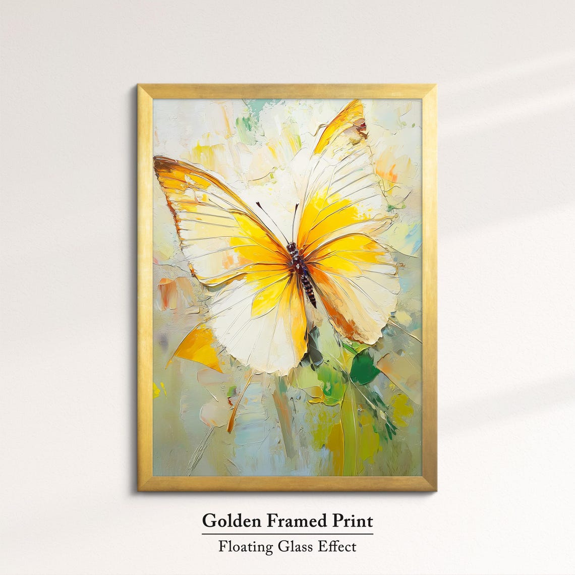 Colorful Butterfly Abstract Oil Painting Framed Print Framed Portrait Wall Art Poster Home Decor Interior Butterfly Lover Gift - Image 5
