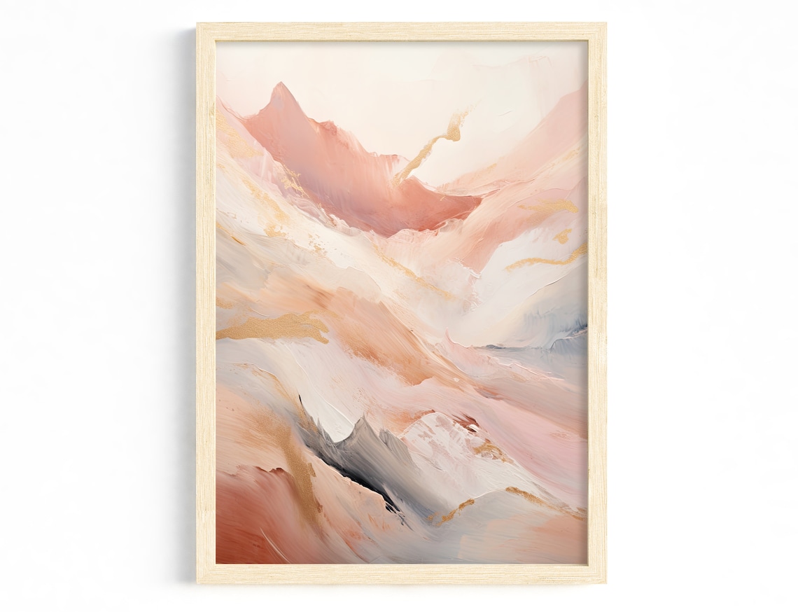 Scandi Minimalist Abstract Landscape Art Print
