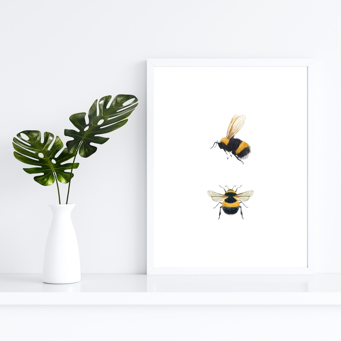 Bumble Bees Watercolor Art Print, Be Kind - Image 3