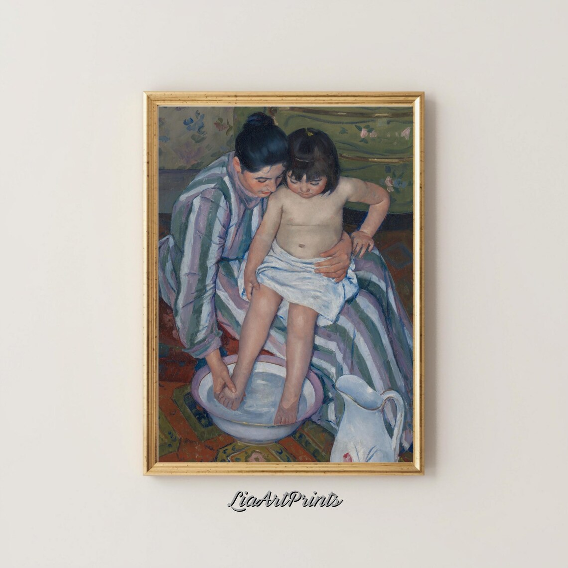 Mary Cassatt The Childs Bath Mother Tender Moment Impressionist Poster - Image 4