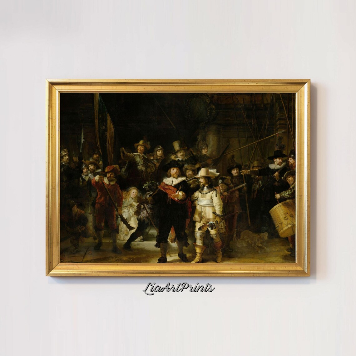 Rembrandt The Night Watch Militia Company Dutch Golden Age Poster - Image 2