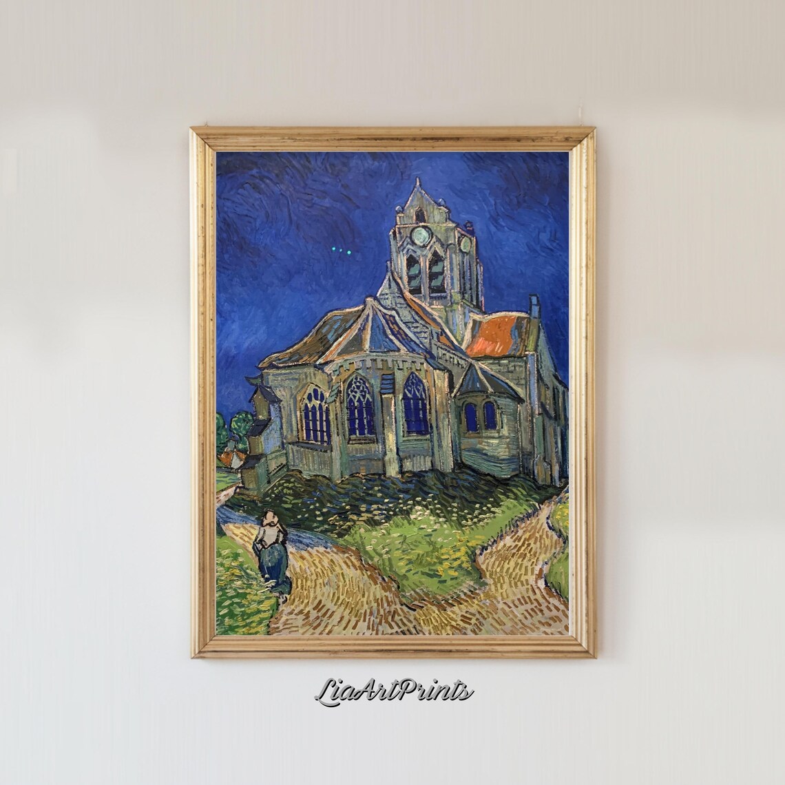 The Church At Night, Expressionist Gothic Scene - Image 2