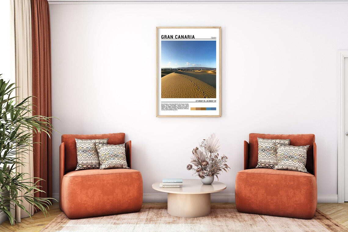 Gran Canaria Spain Maspalomas Sand Dunes Desert Travel Poster - Image 7