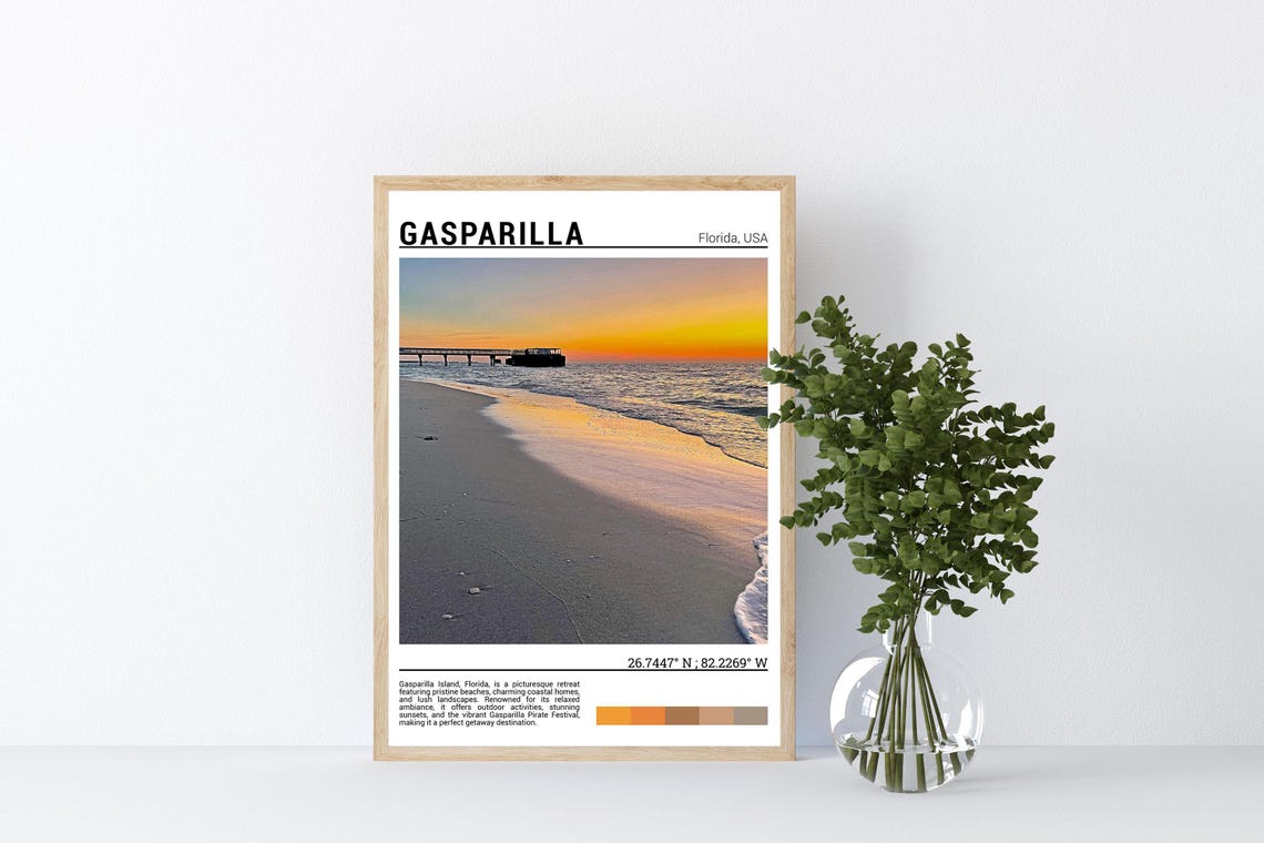Gasparilla Print Gasparilla Wall Art Gasparilla Photo Gasparilla Poster Print Gasparilla Artwork Florida Travel Gift Usa - Image 4