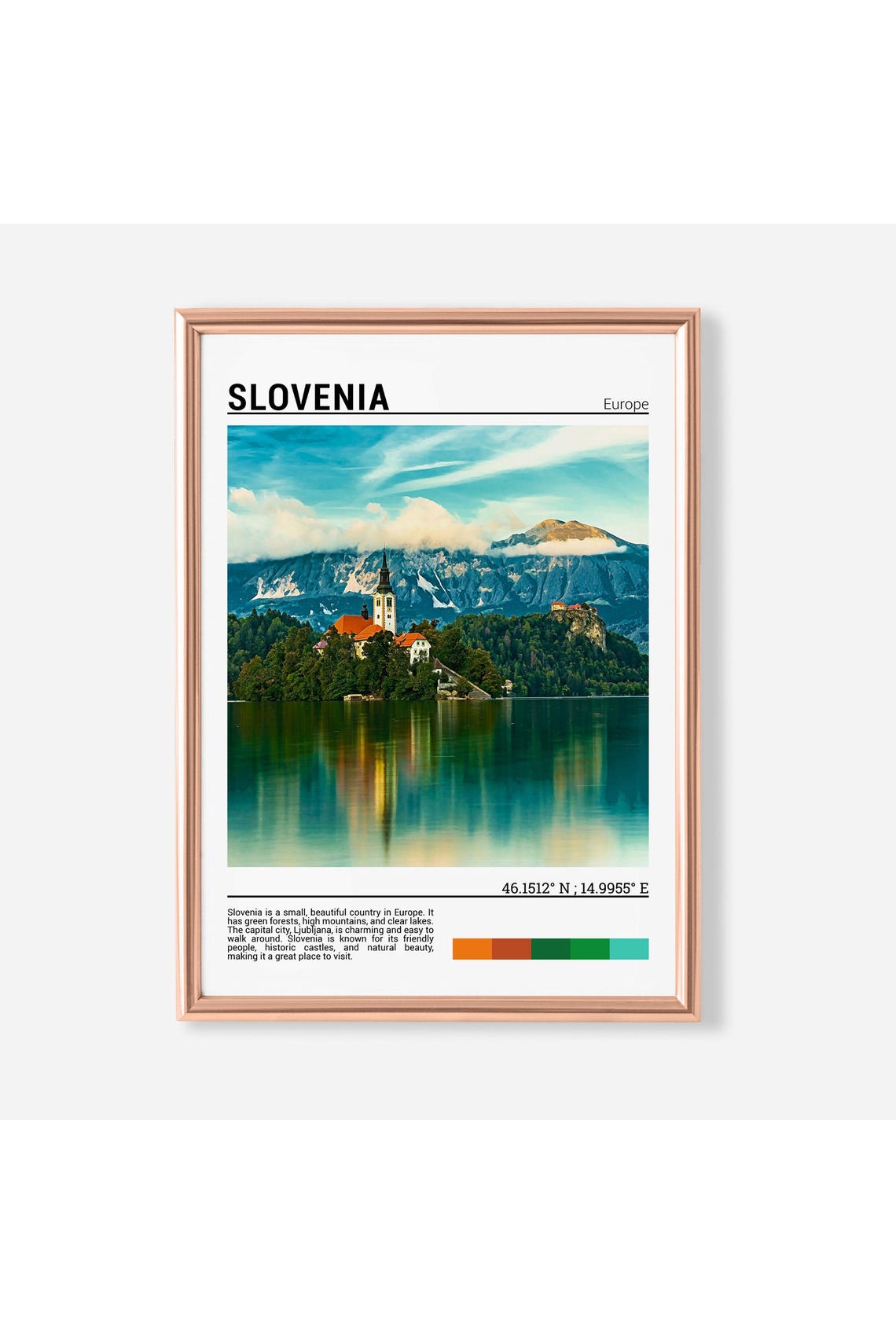 Slovenia Poster Print Slovenia Wall Art Slovenia Photography Slovenia Photo Slovenia Decor Slovenia Europe