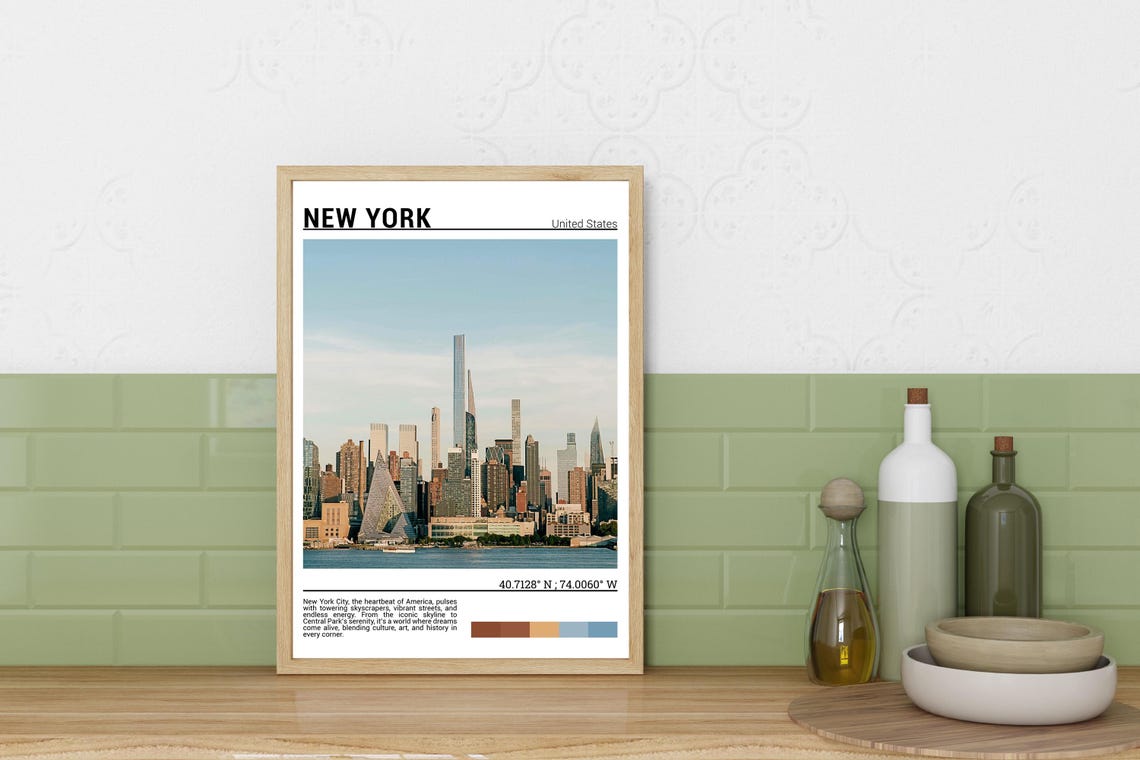 New York Print New York Poster New York Print New York Art New York Travel Gift New York Art New York Usa - Image 3