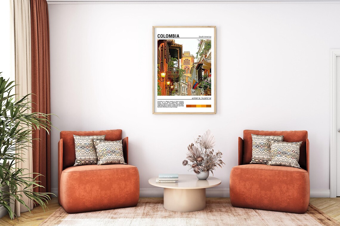 Colombia Travel Poster, South America Wall Art Print - Image 7