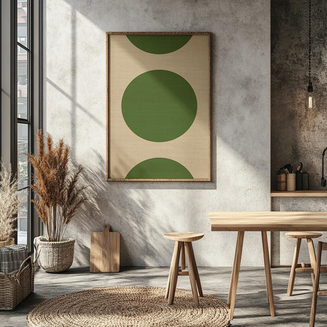 Minimal Wall Art, Boho Living Room Decor - Image 2