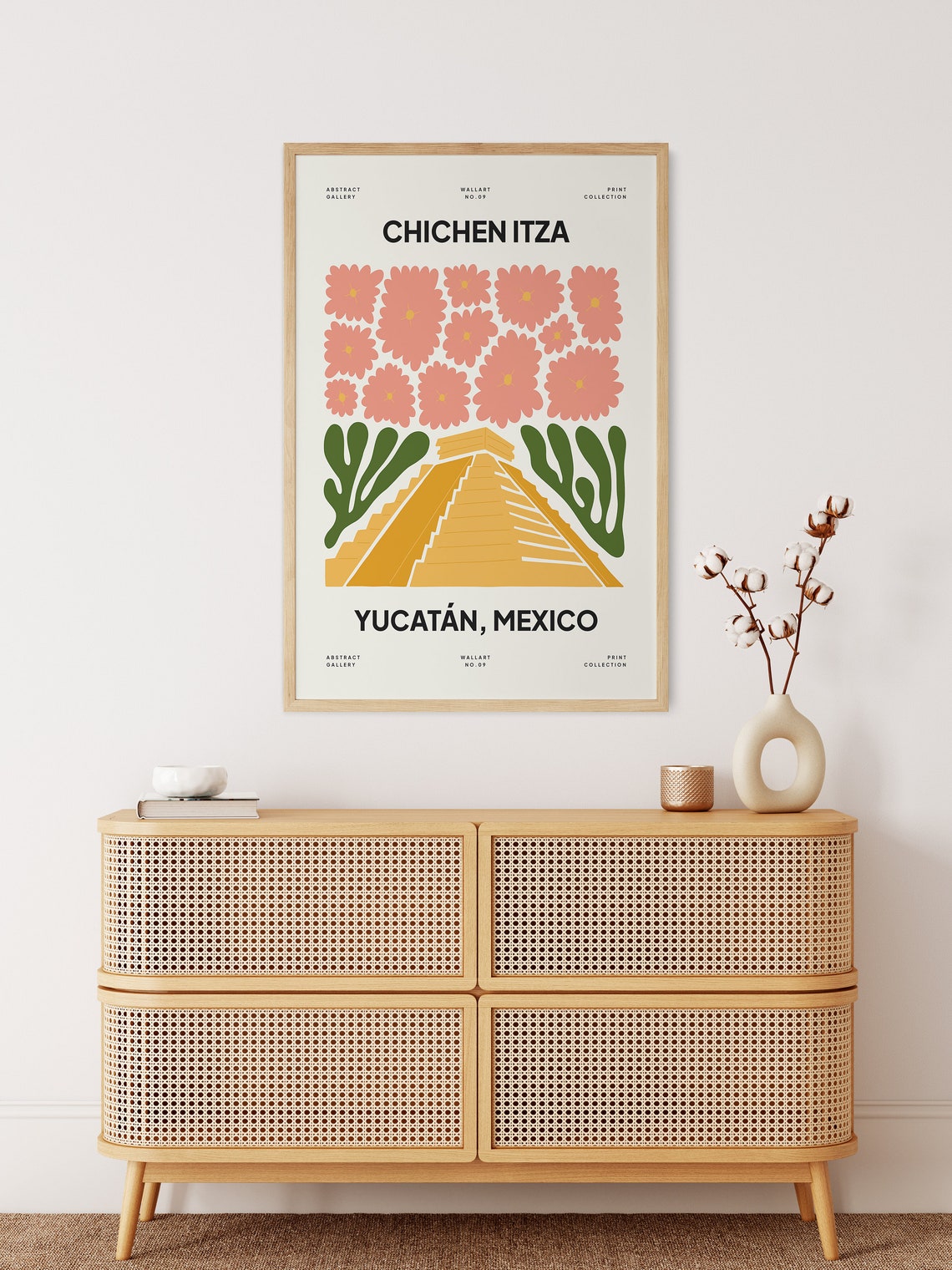 Chichen Itza Poster Chichen Itza Print Mexico Print Yucatan Mexico Poster Chichen Itza Travel Chichen Itza Artwork - Image 3