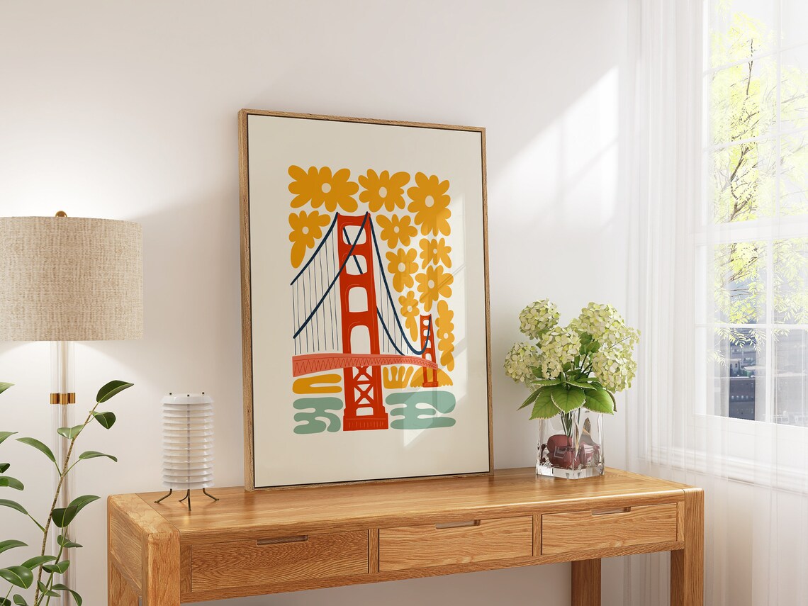 Golden Gate Bridge Exhibition Travel Poster - Image 5