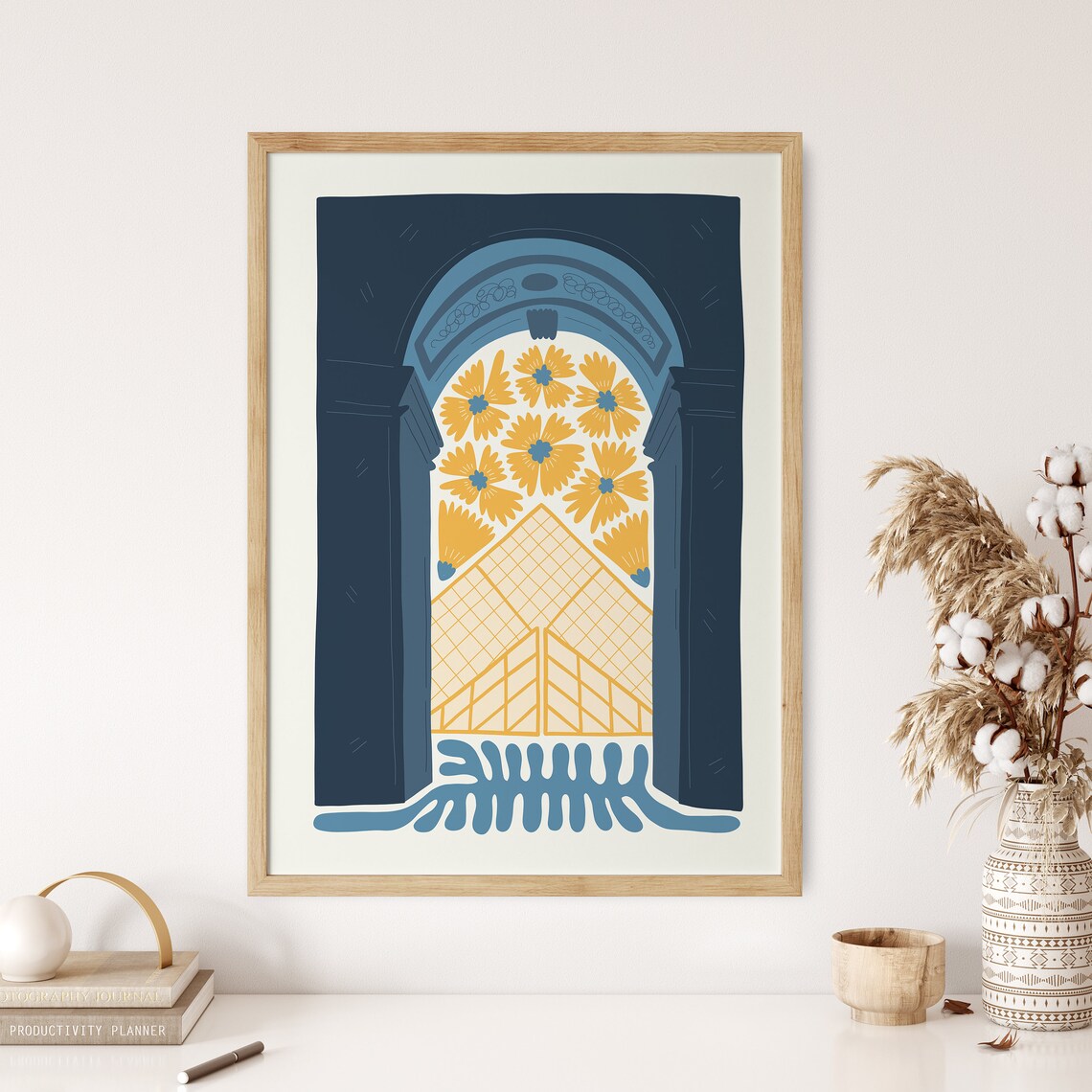 The Louvre Paris Travel Poster, Exhibition Art Print - Image 3