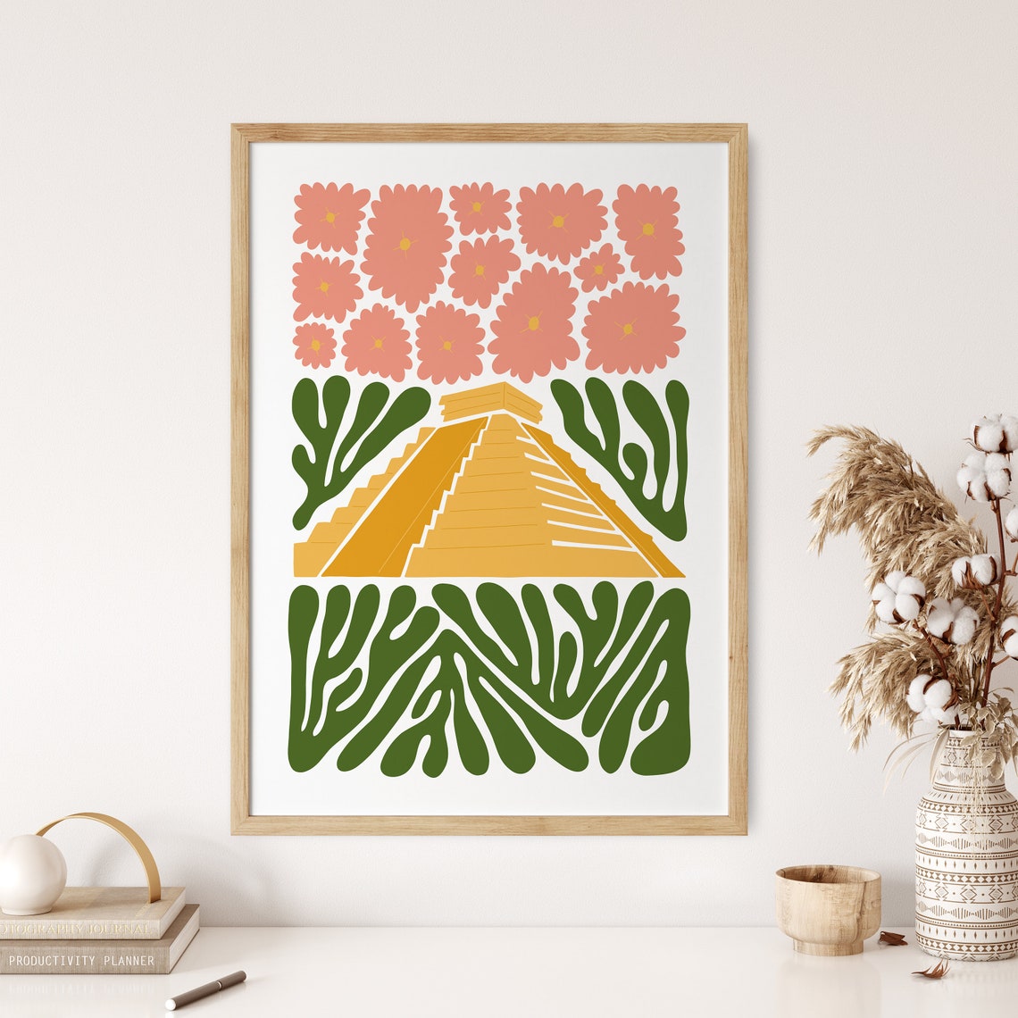 Chichen Itza Poster Chichen Itza Print Mexico Print Yucatan Mexico Poster Chichen Itza Travel Chichen Itza Artwork - Image 3