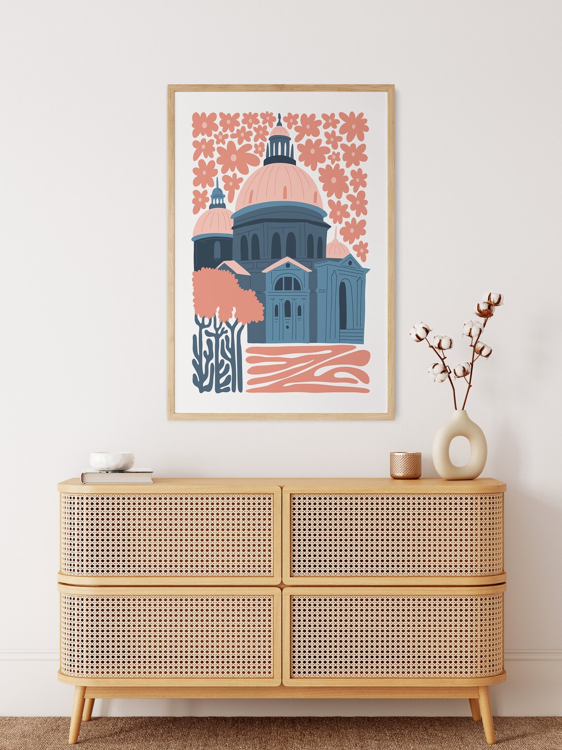 Saint Marks Basilica Venice Floral Dome Cathedral Travel Art Poster - Image 4