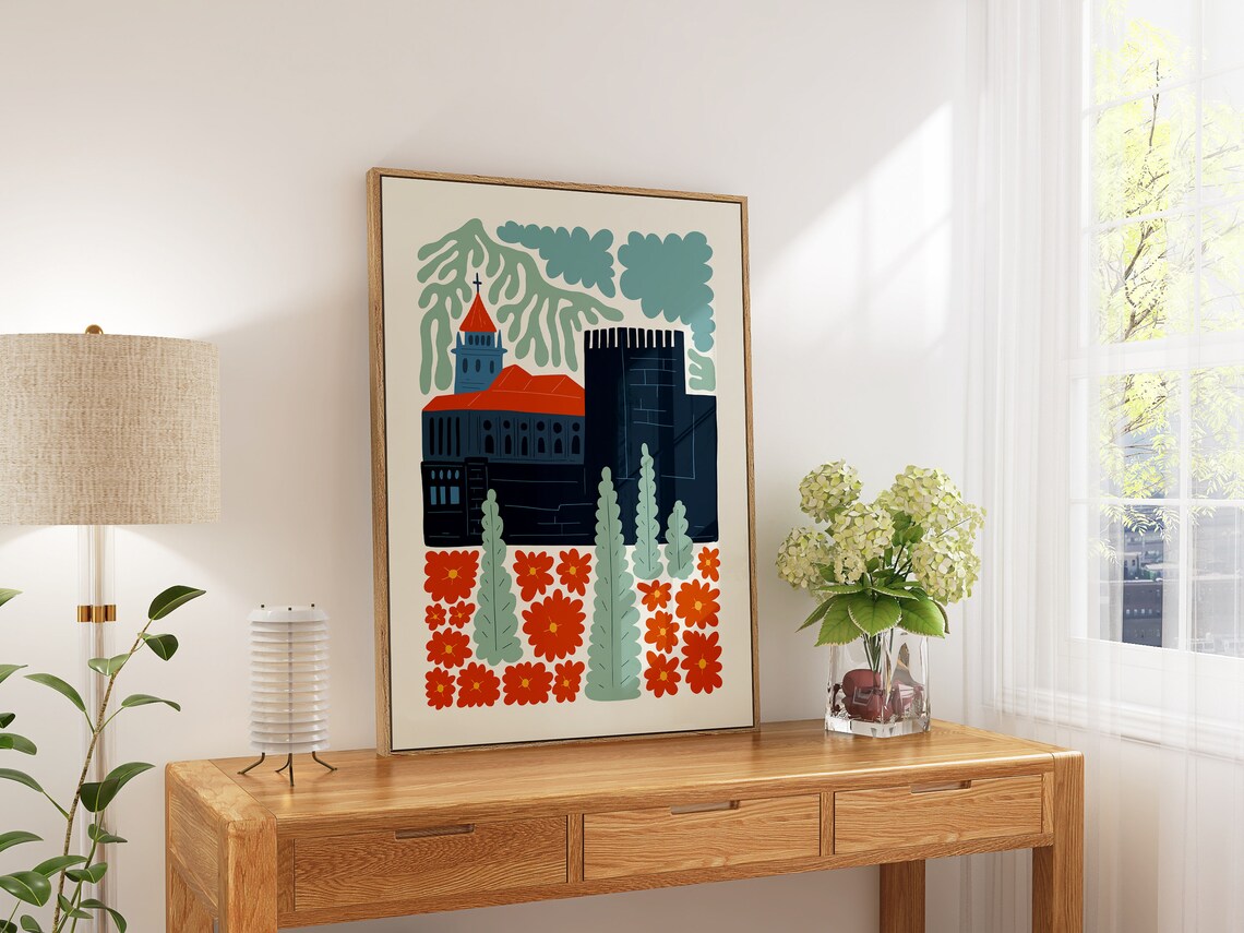 Alhambra Granada Spain Abstract Travel Poster - Image 4