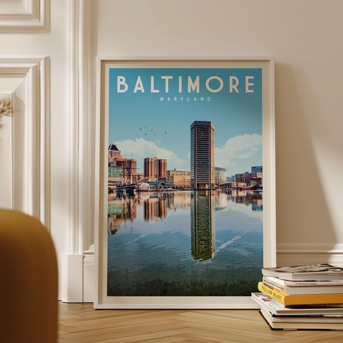 Baltimore Vintage Maryland Travel Poster