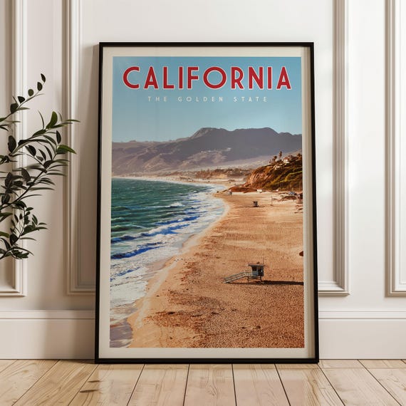 Southern Northern Surfboard Travel Poster Print