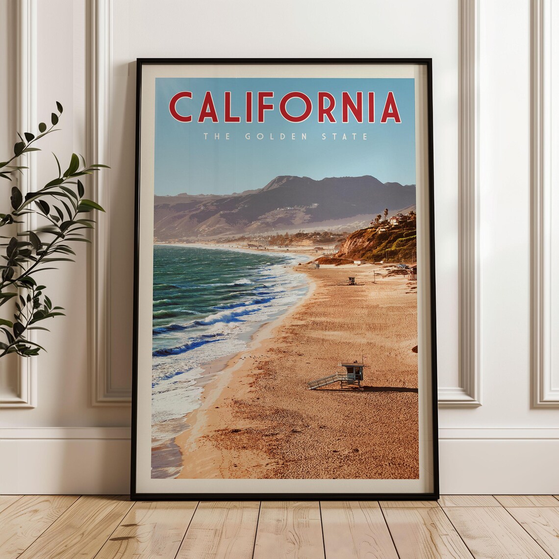 Southern Northern Surfboard Travel Poster Print