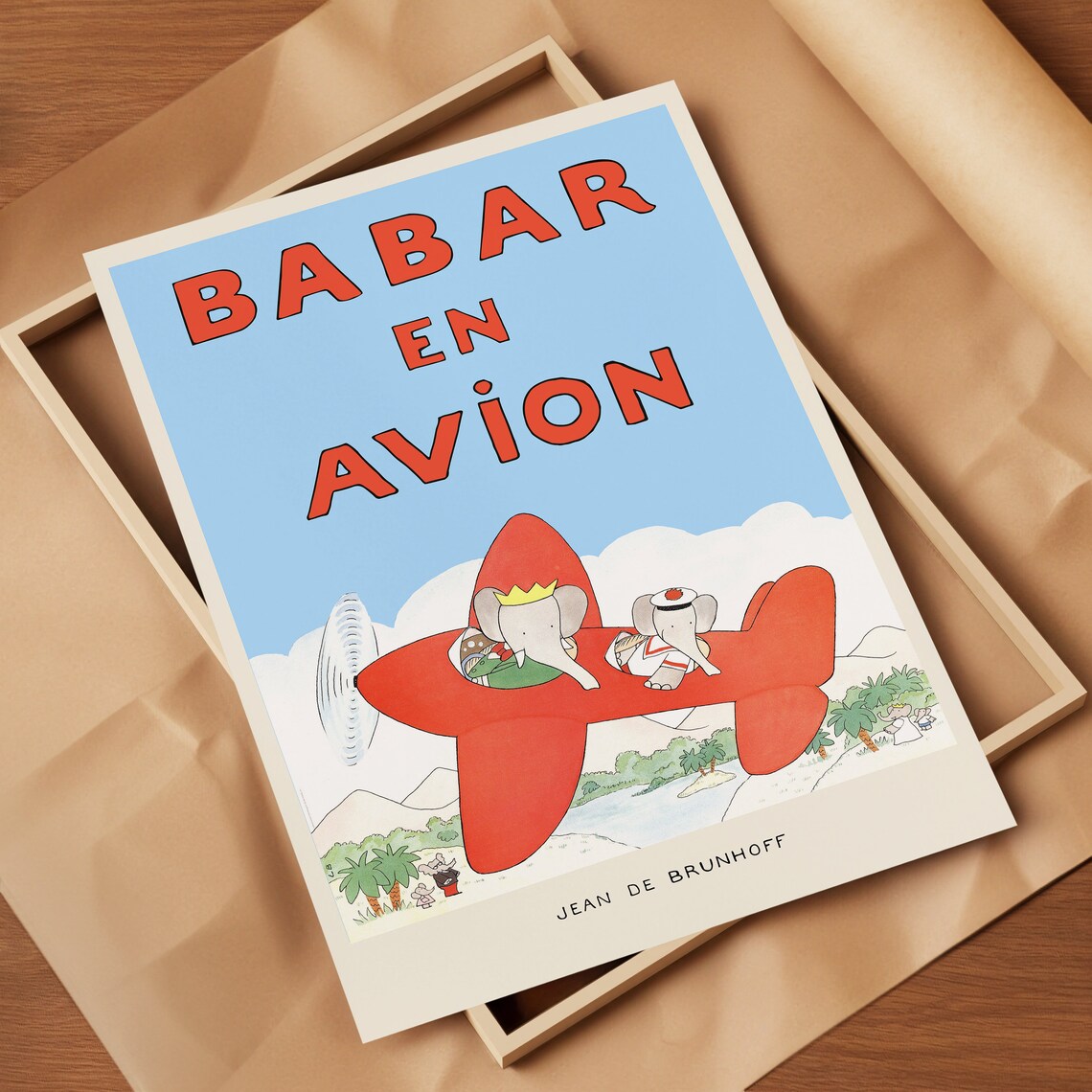 Babar The Elephant - Retro Nursery Art - Image 4