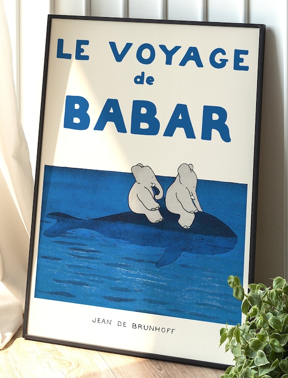 Babar The Elephant - Retro Nursery Art
