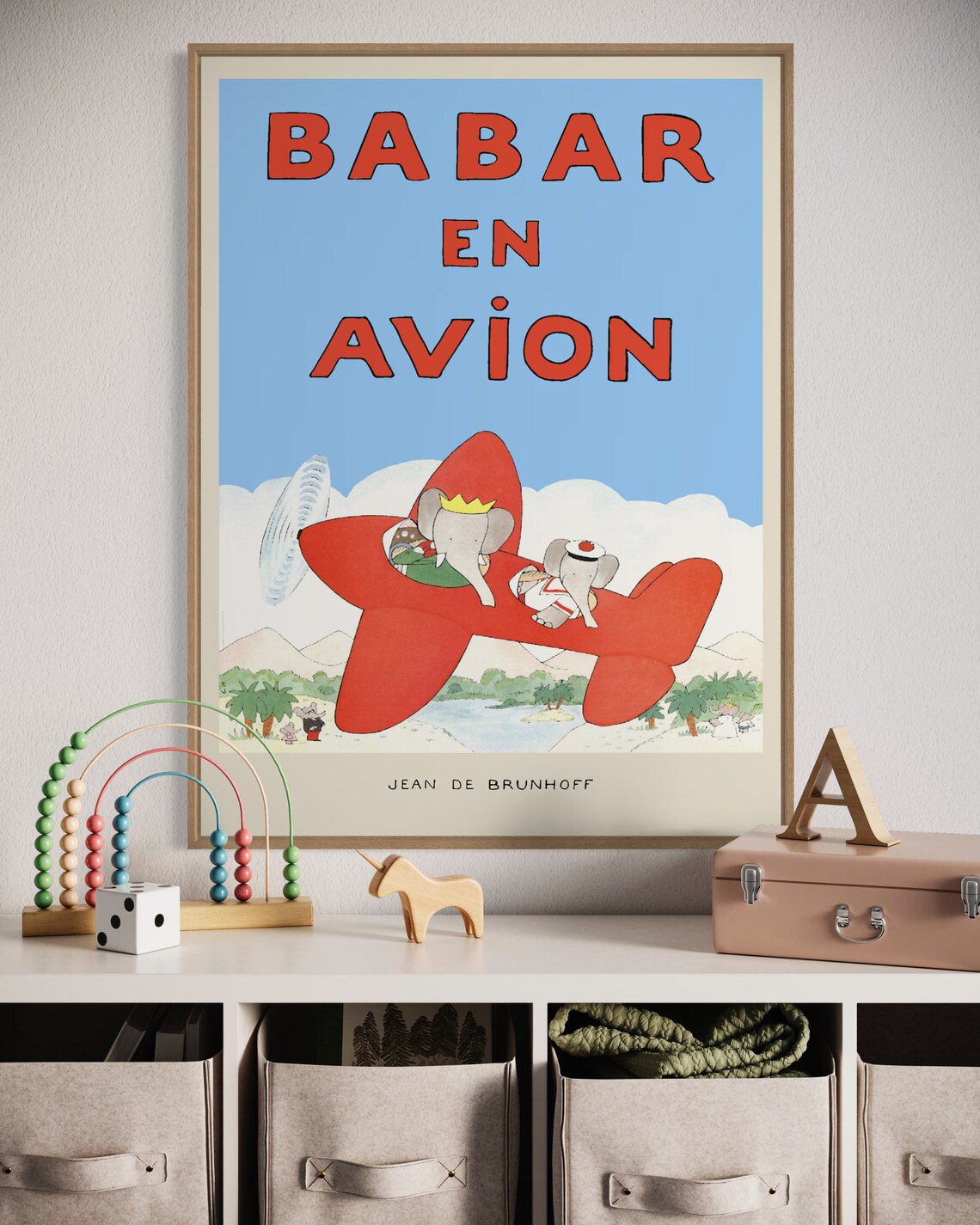Babar The Elephant - Retro Nursery Art - Image 3