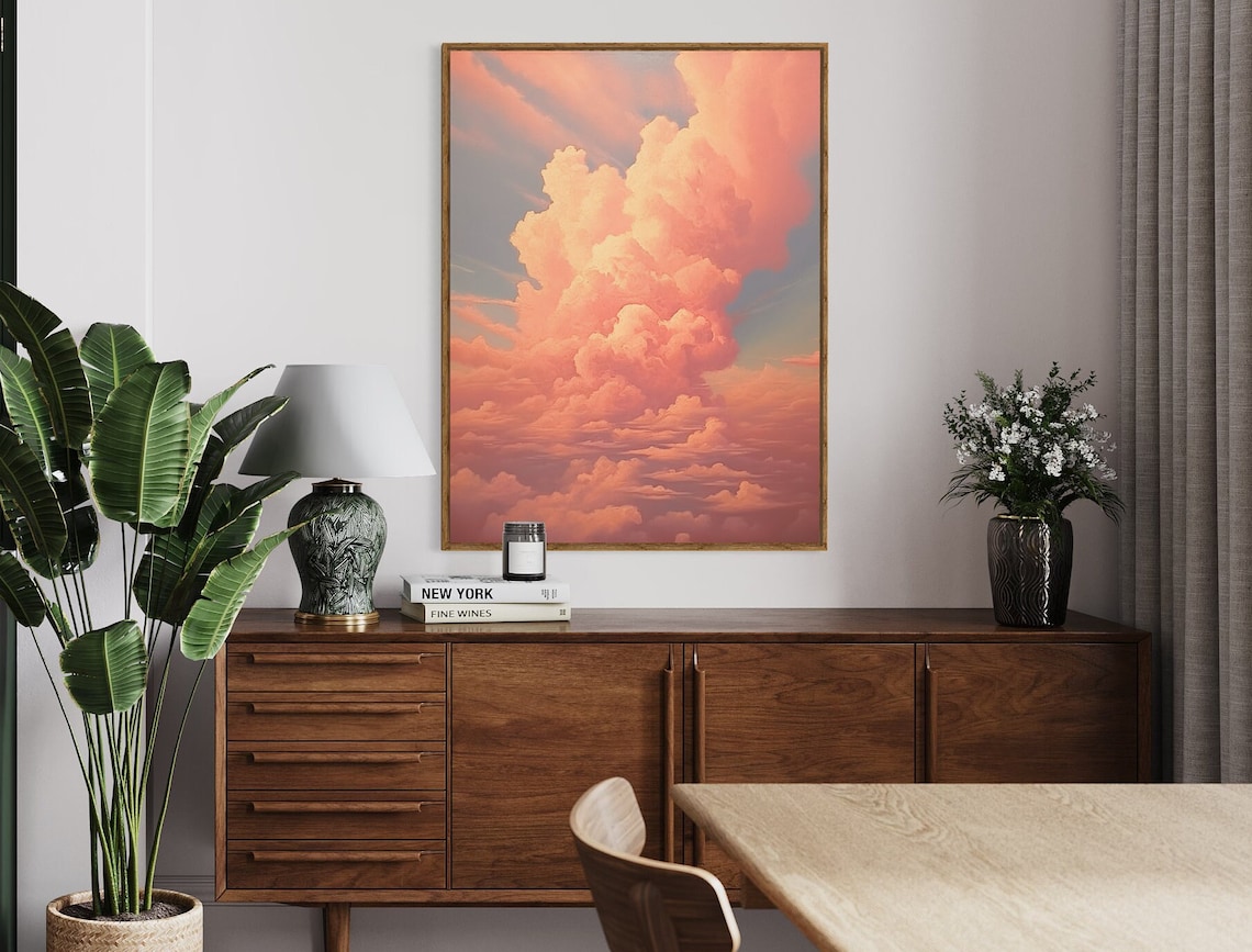 Cloud Pink Vintage Travel Poster - Image 4