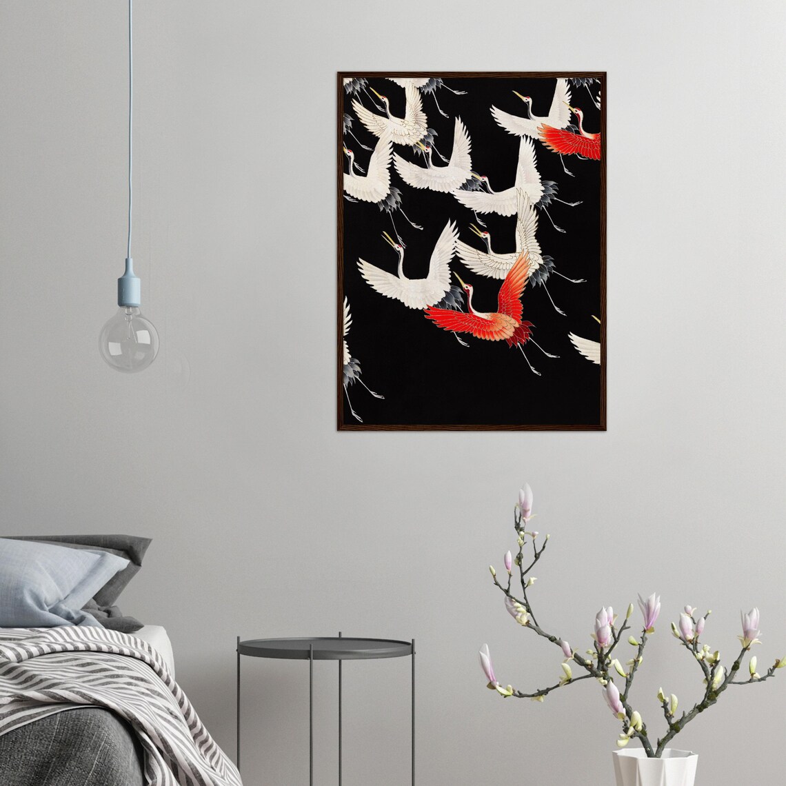 Vintage Crane Bird Painting, Bird Lover Gift - Image 2
