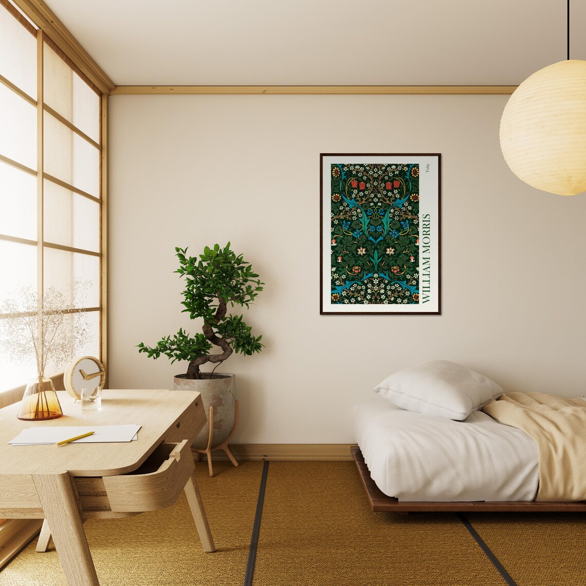 William Morris Exhibition Poster, Botanical Boho Decor - Image 3