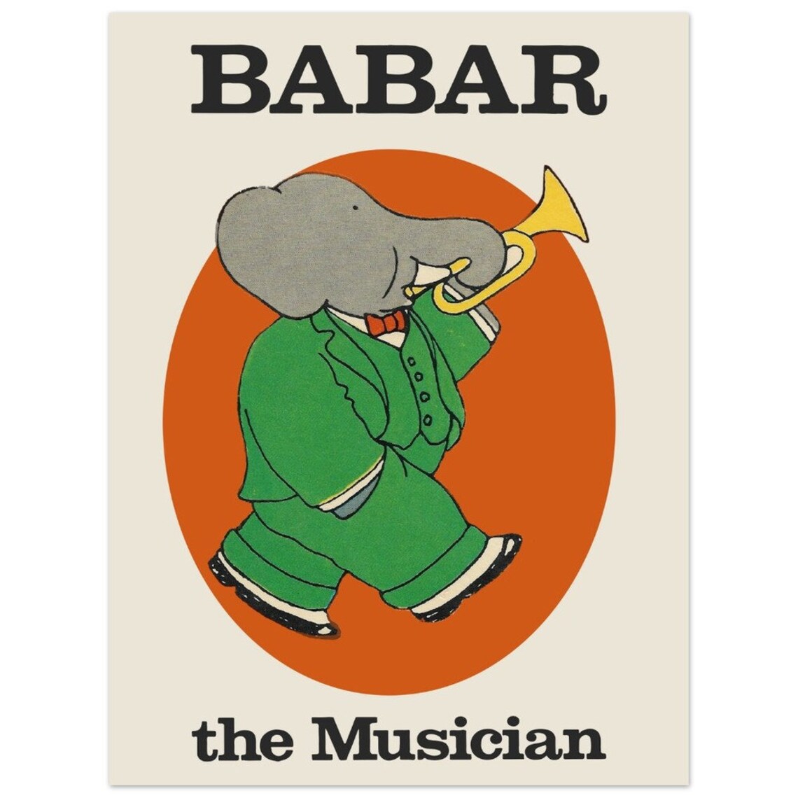Babar The Elephant - Retro Nursery Art - Image 4