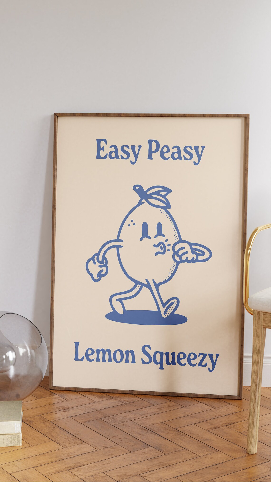 Easy Peasy Lemon Squeezy Retro Poster - Image 2