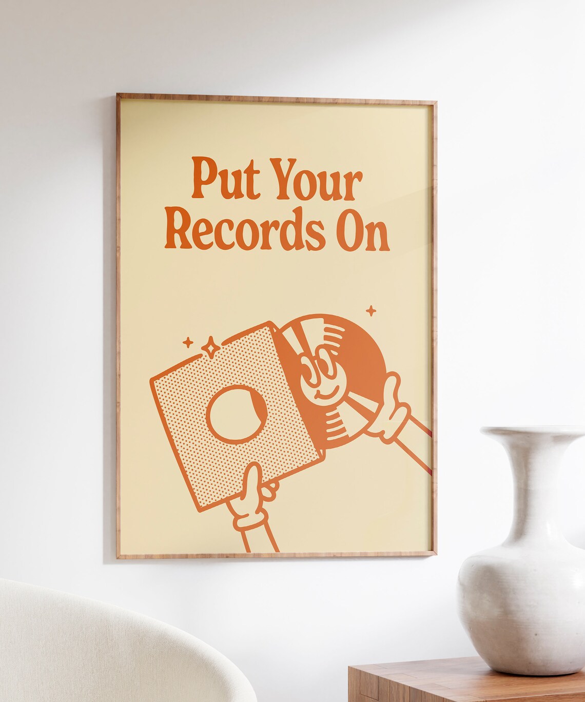 Put Your Records On Retro Music Poster, Vintage Art Print - Image 4