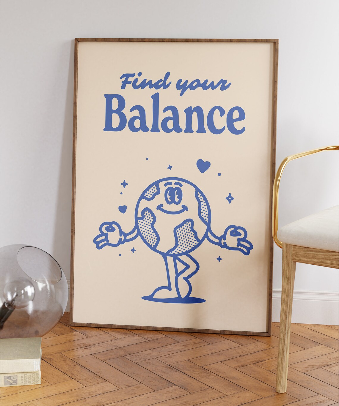 Self Care Retro Mindfulness Quote Art Print - Image 6