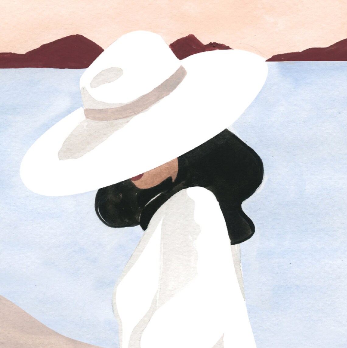 Sunset Dreamer Art Print, Sabina Fenn Illustration - Image 3