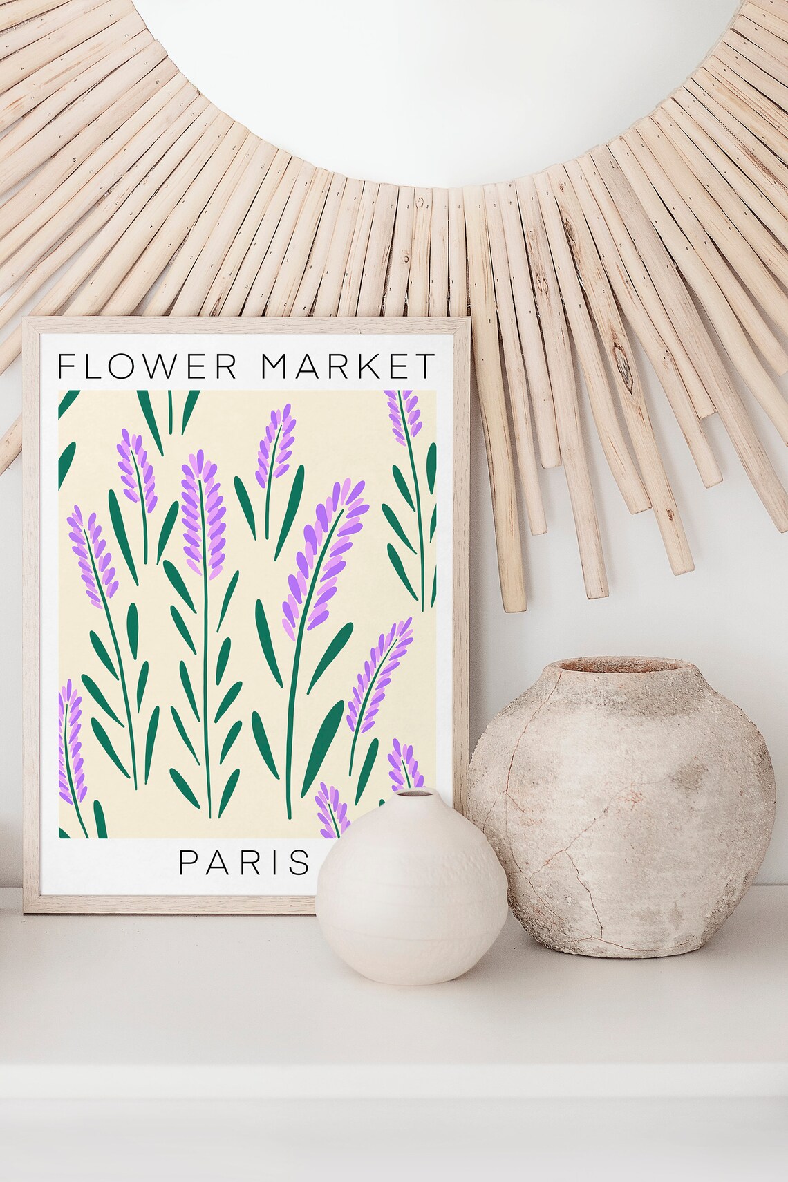 Paris Flower Market Retro Floral Poster Print - Image 2