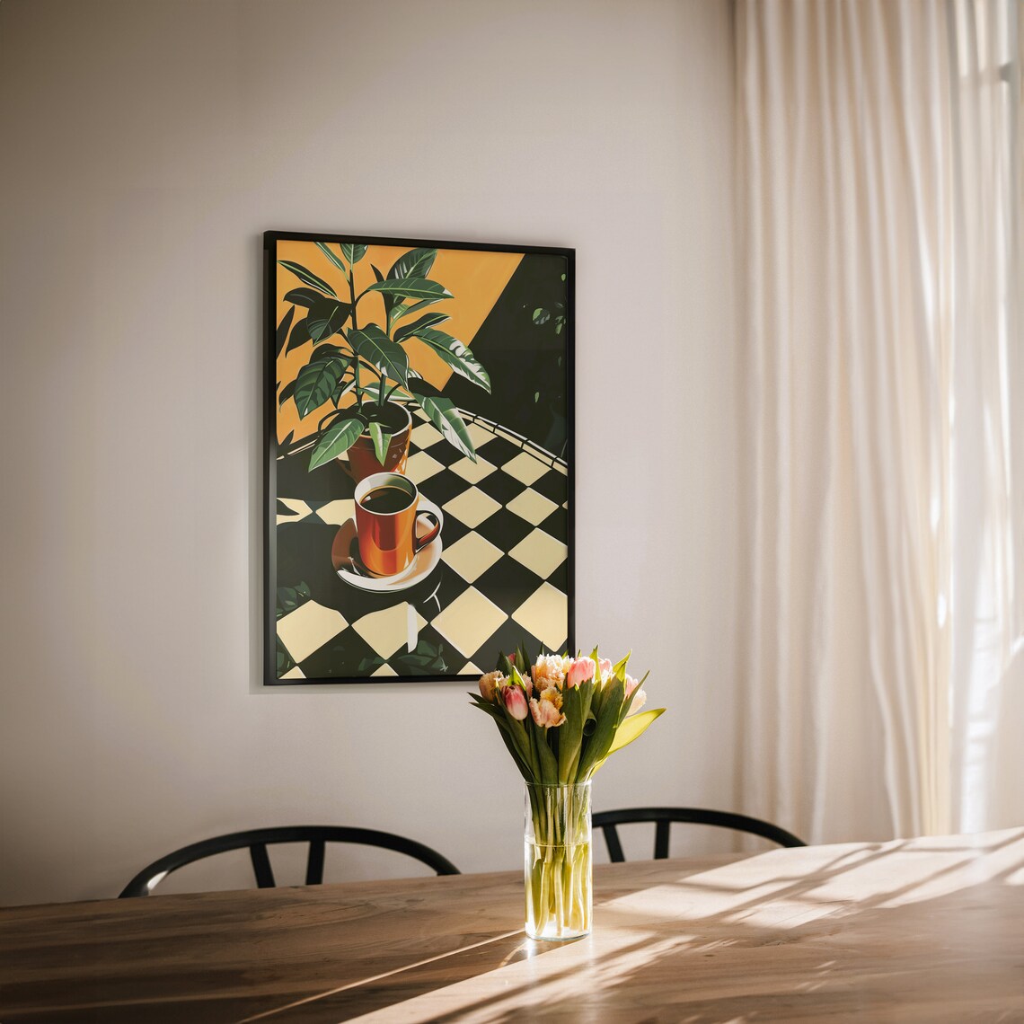Retro Coffee Shop Cafe Art, Vintage Kitchen Poster - Image 2