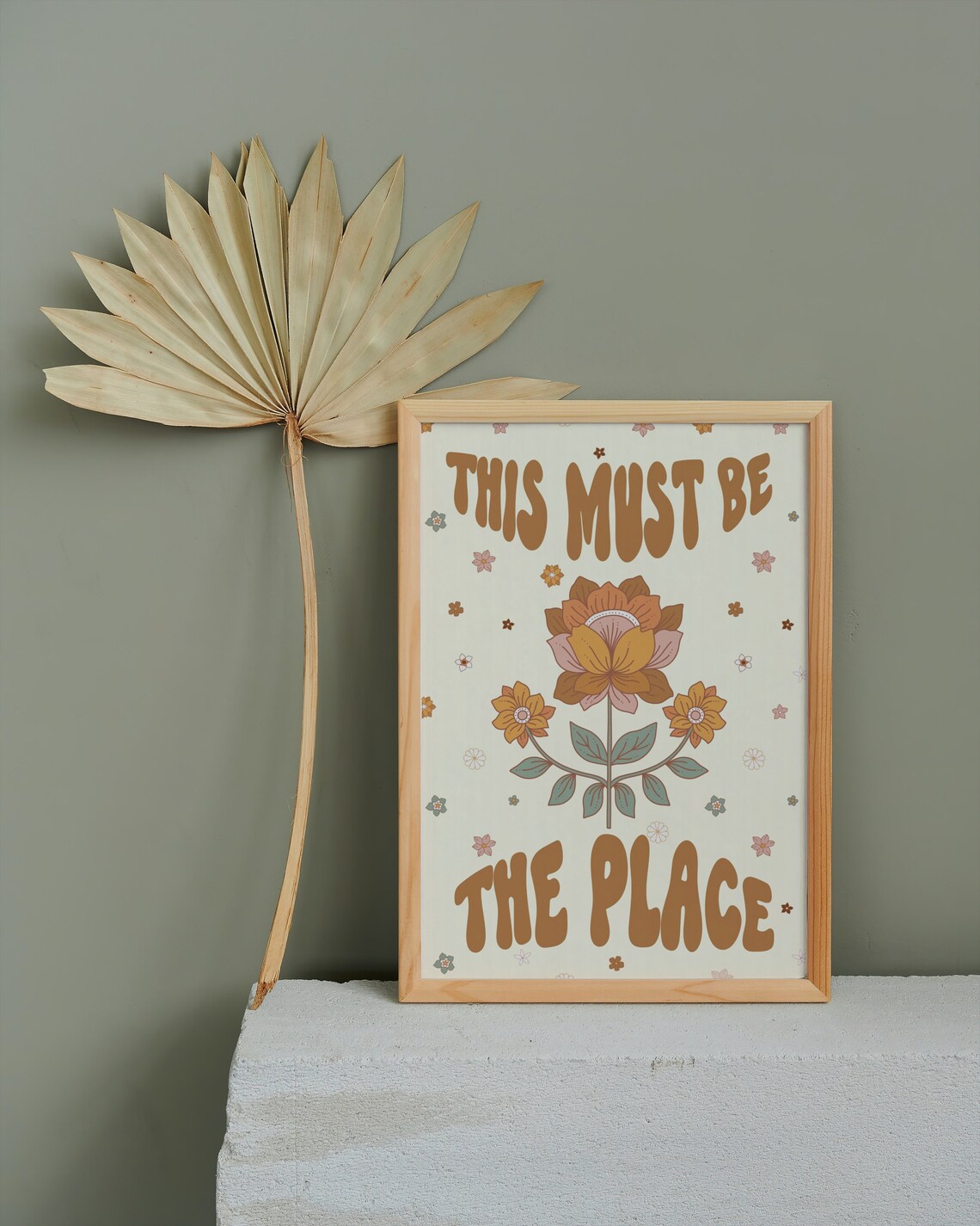 This Must Be The Place Retro Boho Music Poster - Image 2