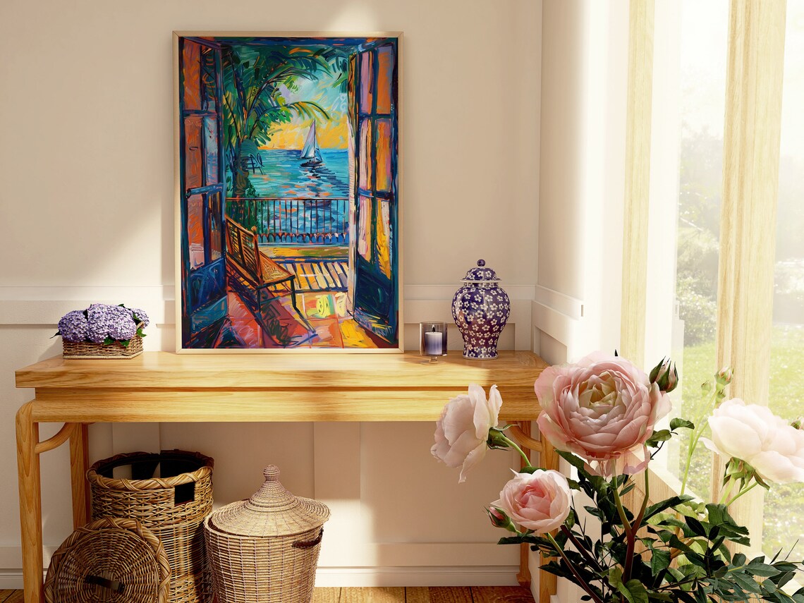 Open Window, Matisse-Inspired Fauvism Art Print - Image 3