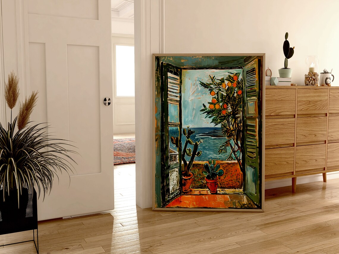 Open Window, Matisse Style Fauvism Art Print - Image 4