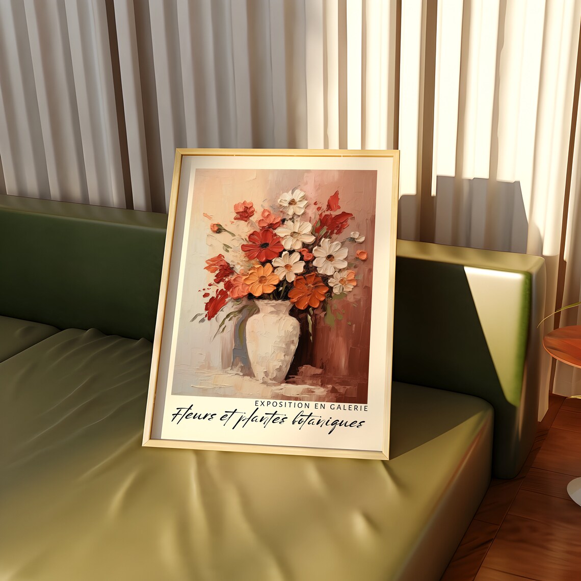 Floral Bouquet Exhibition Art Print, Botanical Abstract - Image 3