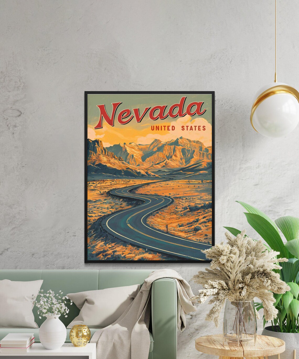 Nevada Vintage Travel Poster, United States Art Print - Image 2