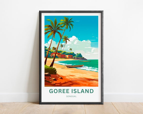 Goree Island Travel Print Goree Island Poster Senegal Wall Art Framed Present Gift Senegal Present