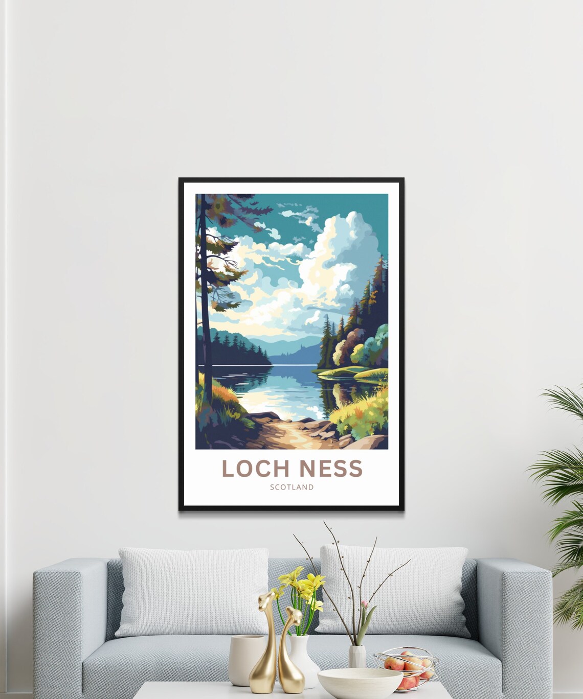 Loch Ness Scotland Present Travel Poster - Image 3