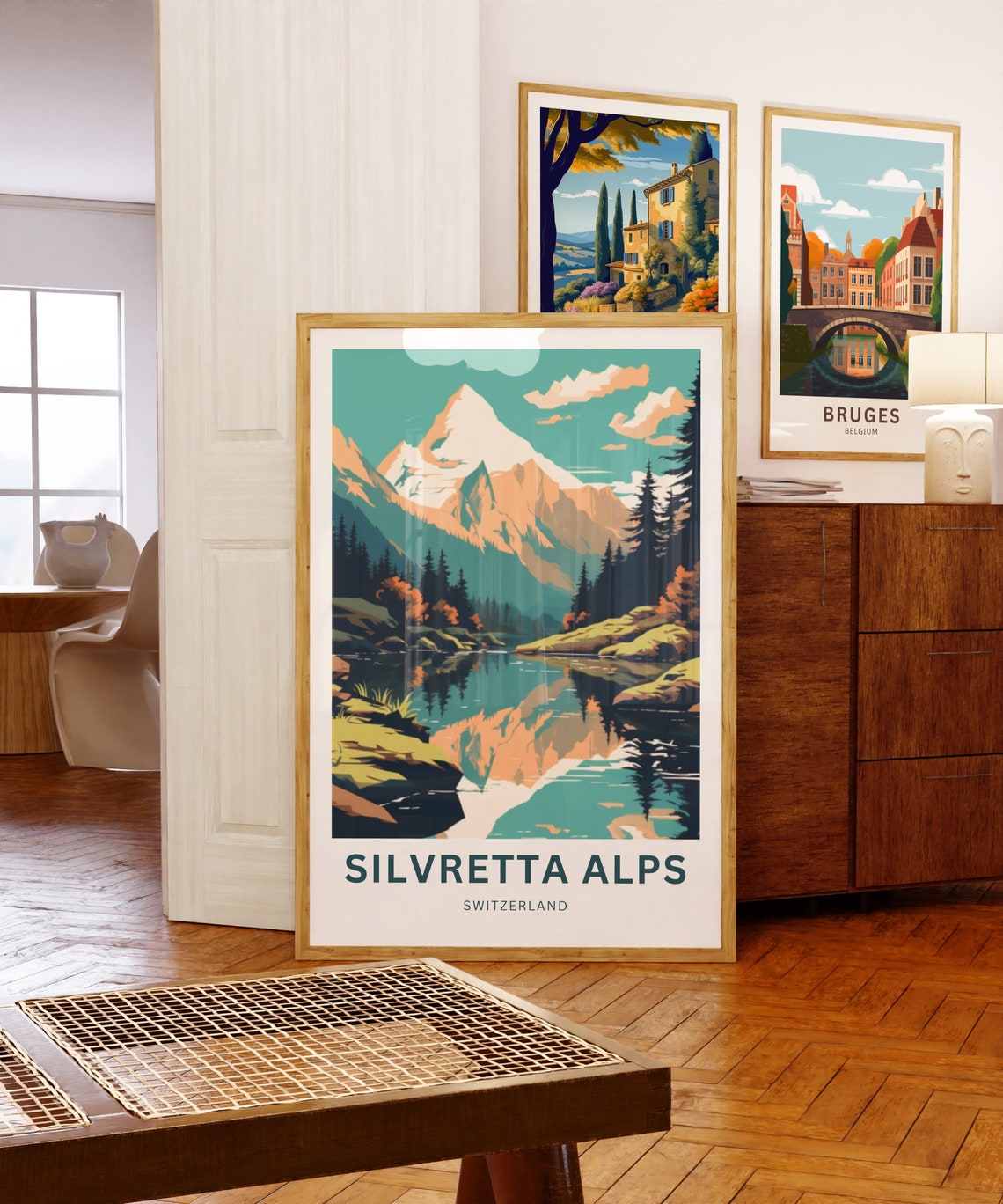 Personalized Silvretta Alps Switzerland Alpine Mountain Lake Poster - Image 5