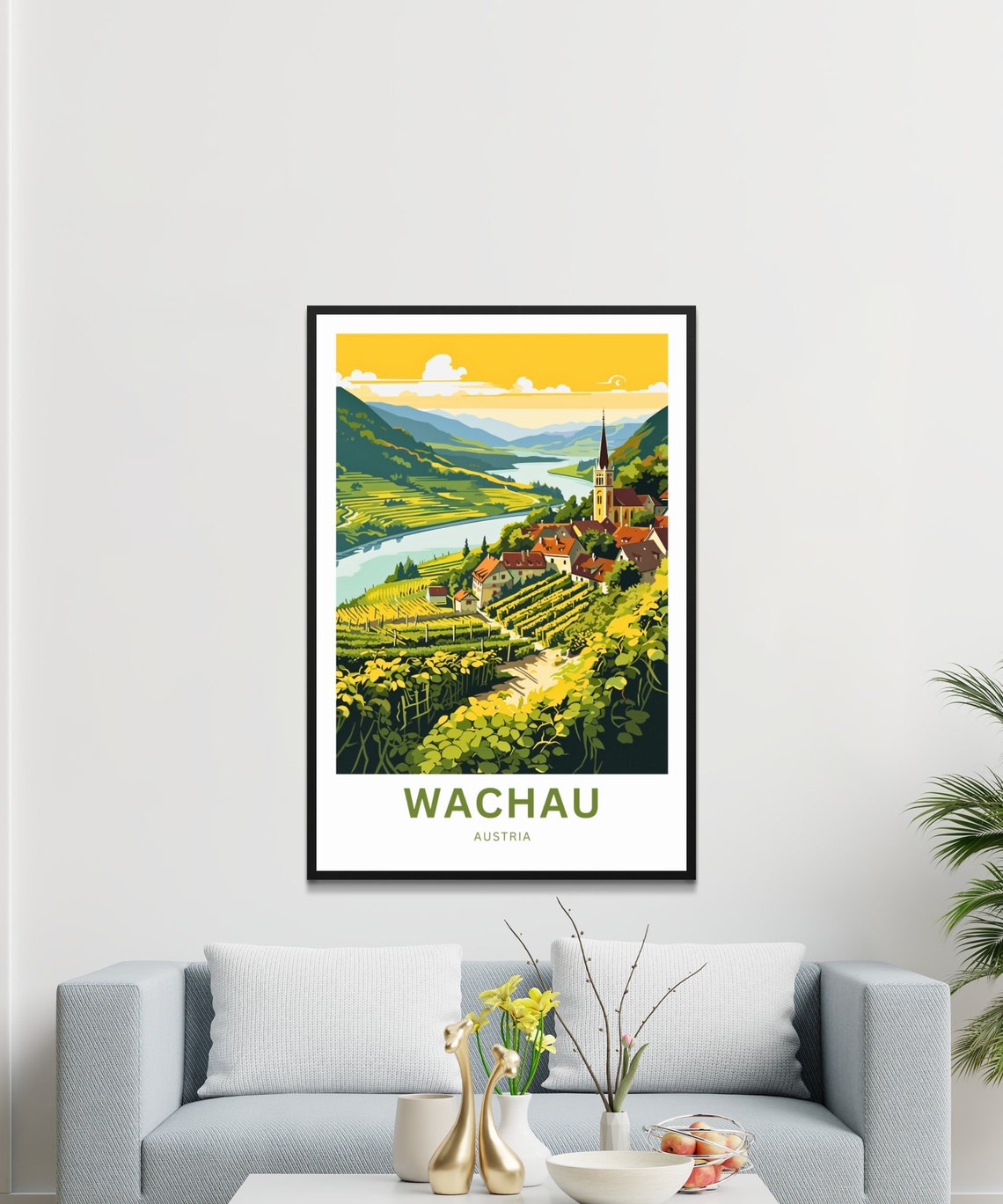 Wachau Austria Danube River Valley Vineyard Village Travel Poster - Image 3