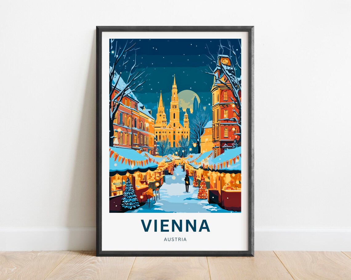 Vienna Austria Present Travel Poster