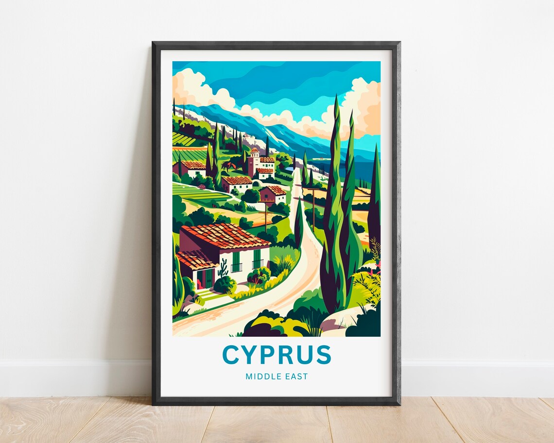 Cyprus Customize Your Text Travel Poster