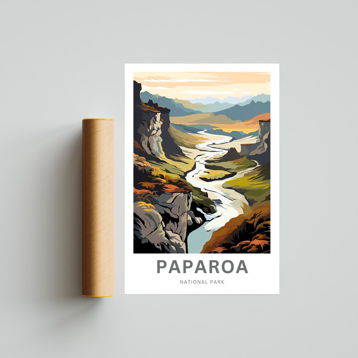 Personalized Paparoa National Park River Canyon Valley Travel Poster - Image 4